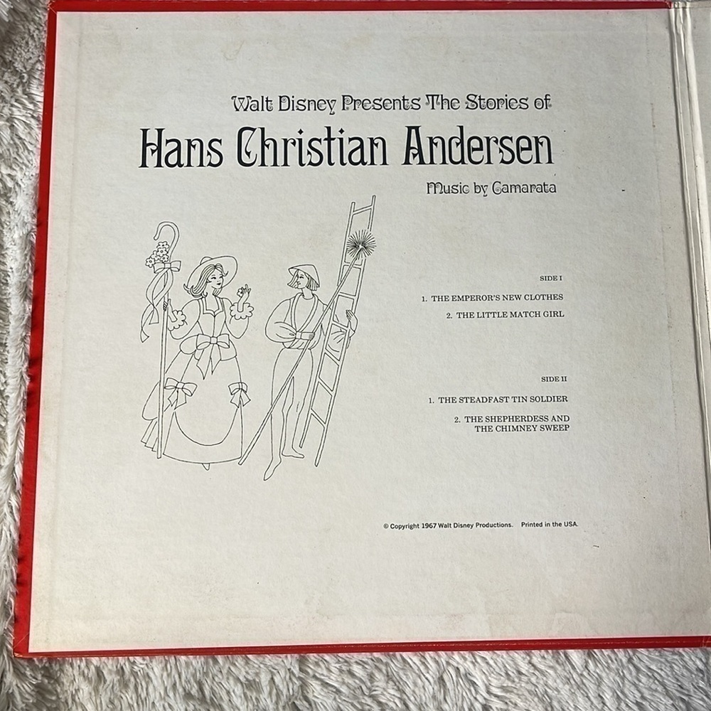 Walt Disney Presents The Stories Of Hans Christian Andersen 1967 Stereo LP - Picture 4 of 16